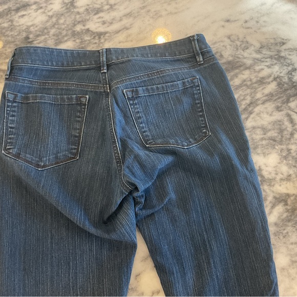 Ann Taylor Loft Curvy Skinny Jeans. Pretty medium blue. - Picture 4 of 4